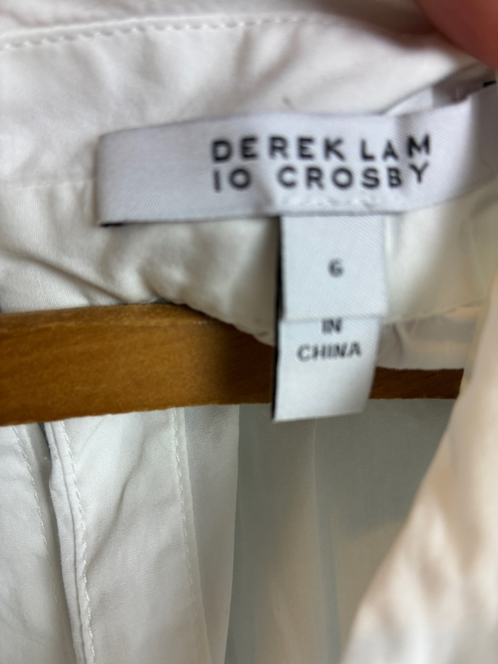 Derek Lam 10 Crosby Brynn Ruffle Wrap White Top Size 6 Like New Elevated Basic - Picture 12 of 16